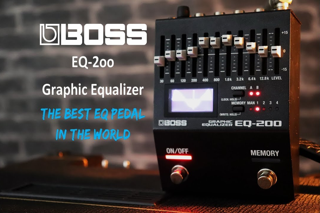 BOSS EQ-200 Pedal Equalizador Gráfico Profissional 96 kHz 32-bits